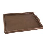 Duratray Rectangular Room Service Tray, Walnut